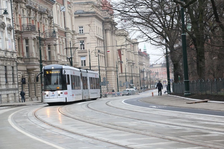 Przebudowana ulica Basztowa w Krakowie