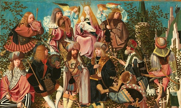 Jan Mostaert "Drzewo Jessego" olej na desce, ok. 1500. Rijksmuseum, Amsterdam