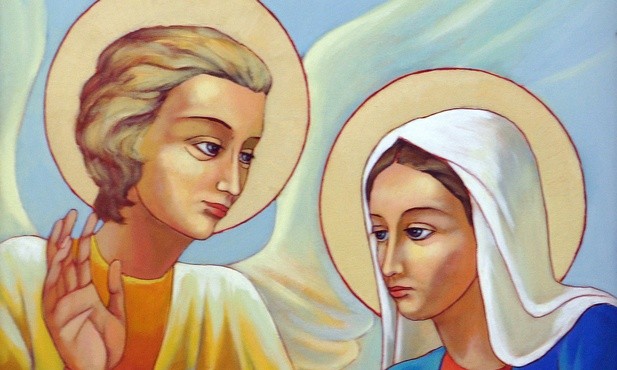 Archanioł Gabriel i Maryja