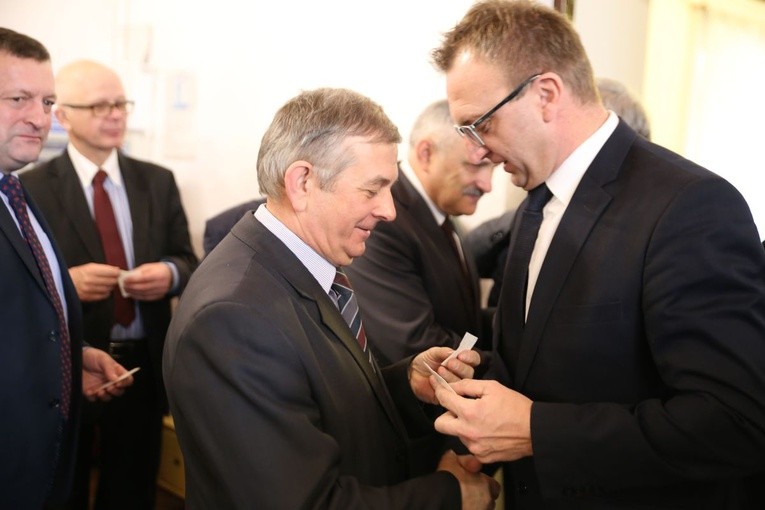 Sandomierzanie przełamali się opłatekiem