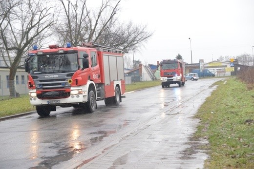 Pożar hurtowni chemicznej w Radomiu