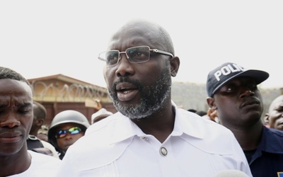 Wybitny afrykański piłkarz George Weah został prezydentem Liberii