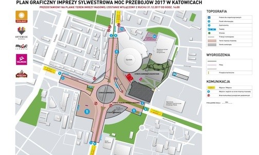 Sylwestrowe utrudnienia w Katowicach 