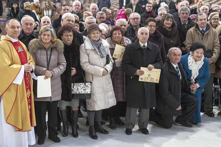 Jubileusze małżeńskie w Świątyni Opatrzności Bożej