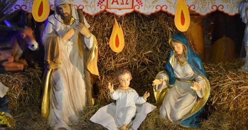 Strzegocin. Szopka bożonarodzeniowa w parafii Matki Bożej Szkaplerznej
