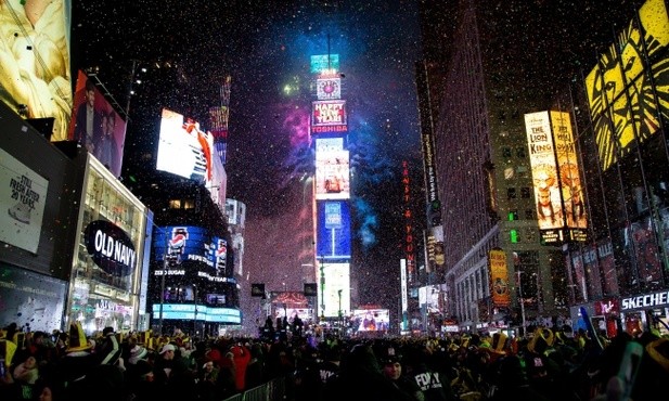 1 mln osób powitało Nowy Rok na Times Square