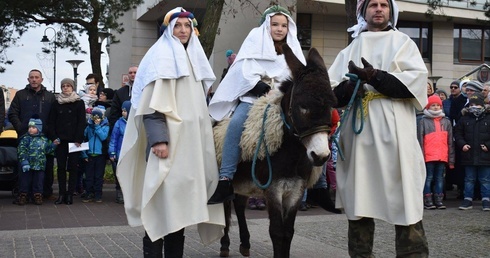 W Legionowie, ze św. Rodziną na osiołku