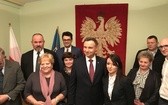 Prezydent Andrzej Duda w skoczowskim Ratuszu