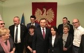 Prezydent Andrzej Duda w skoczowskim Ratuszu