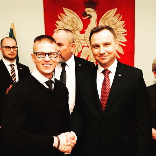 Prezydent Andrzej Duda w skoczowskim Ratuszu