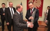 Prezydent Andrzej Duda w skoczowskim Ratuszu