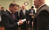 Prezydent Andrzej Duda w skoczowskim Ratuszu