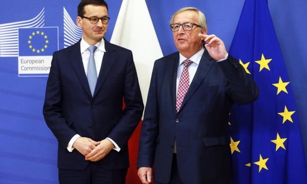 Rozpoczęło się spotkanie premiera Morawieckiego z szefem KE Junckerem
