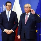 Rozpoczęło się spotkanie premiera Morawieckiego z szefem KE Junckerem