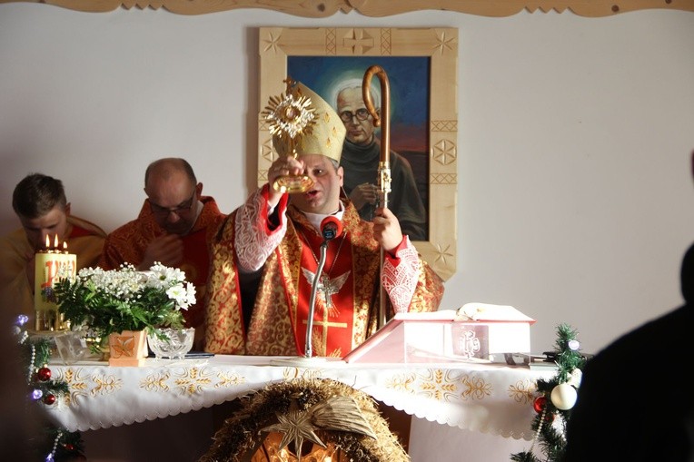 Uroczystość w kaplicy na Jamnem