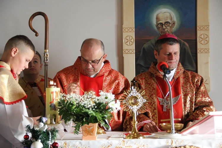 Uroczystość w kaplicy na Jamnem