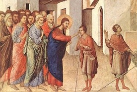 Duccio, Uzdrowienie niewidomego