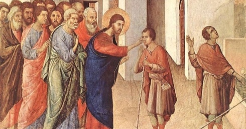 Duccio, Uzdrowienie niewidomego