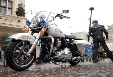 Policjanci na Harleyu