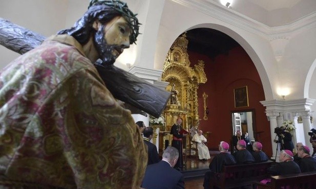 Franciszek z biskupami Peru