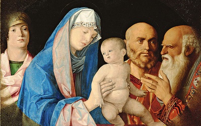 Giovanni Bellini
Ofiarowanie Jezusa w świątyni
olej na desce, 1490–1500
Kunsthistorisches Museum, Wiedeń