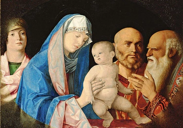 Giovanni Bellini
Ofiarowanie Jezusa w świątyni
olej na desce, 1490–1500
Kunsthistorisches Museum, Wiedeń