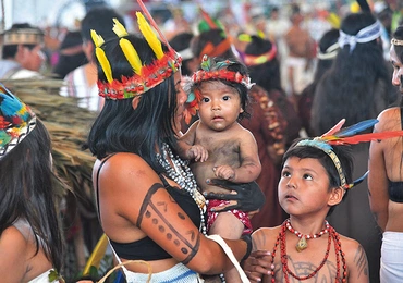 W Puerto Maldonado Papież spotkał się z Indianami z Amazonii.