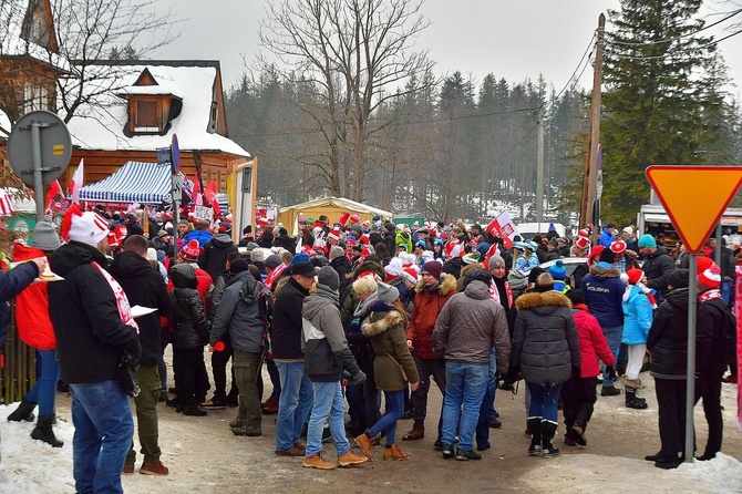 Kibicowanie pod Wielką Krokwią