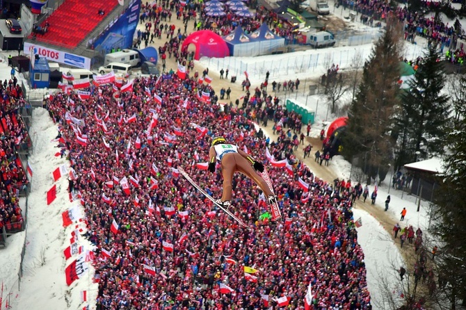 Kibicowanie pod Wielką Krokwią