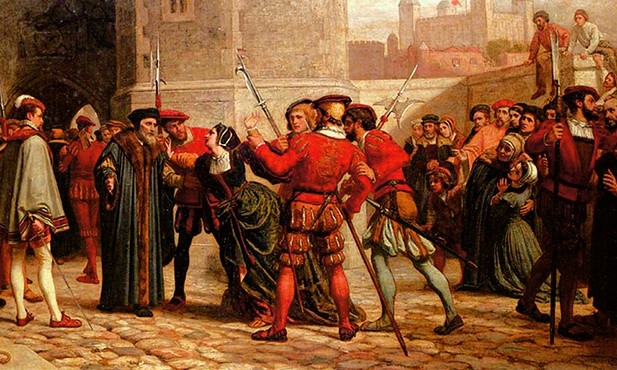 William Frederick Yeames, „Spotkanie Tomasza Morusa z córką po ogłoszeniu wyroku śmierci”.