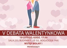 Debata walentynkowa "Chwilowo panna, jeszcze kawaler", Katowice, 19 lutego