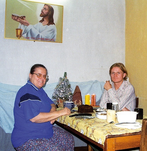 Helena Pyz i Tomasz Mackiewicz. Zdjęcie z 2000 roku.