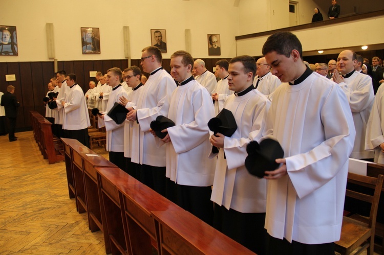 Obłóczyny w Wyższym Śląskim Seminarium Duchownym