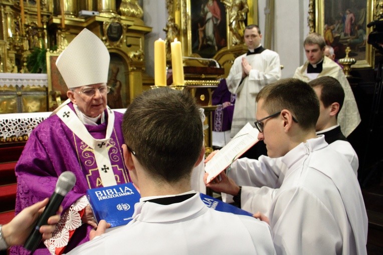 Udzielenie posługi akolitatu i lektoratu klerykom WSD w Krakowie 2018