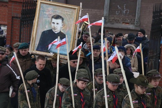 Instalacja obrazu błogosławionego druha "Wicka"