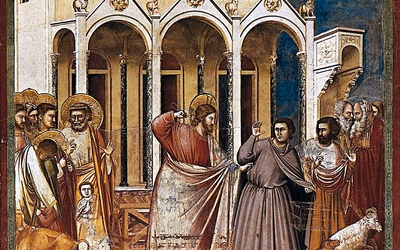 Giotto di Bondone
Wypędzenie przekupniów ze świątyni 
fresk, 1303–1305
kaplica Scrovegni, Padwa