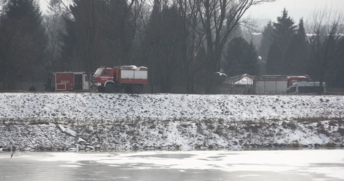 Akcja służb w rejonie stopnia Dąbie