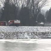 Akcja służb w rejonie stopnia Dąbie