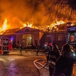 Pożar uzdrowiska w Szczawnie-Zdroju
