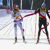 Jiří Ročárek (z prawej) i Jan Antolec stoczyli na finiszu pasjonującą walkę. Wygrał Czech.