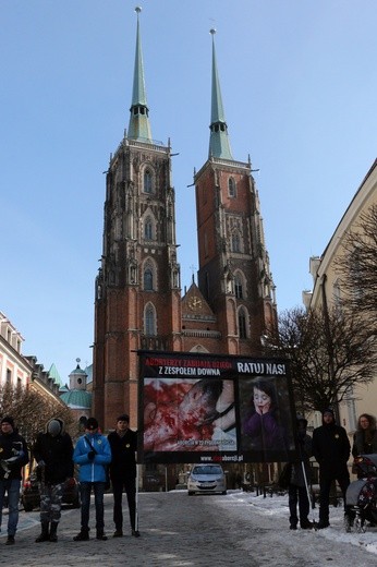 Pikieta zwolenników aborcji pod pałacem arcybiskupa