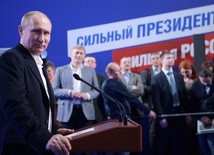 Wybory w Rosji: Rekordowe poparcie dla Putina 