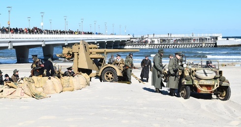 Strzały na plaży