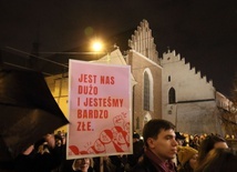 Czarny protest na ul. Franciszkańskiej