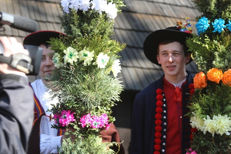 Najwyższe palmy były dziełem członków zespołów regionalnych "Dolanie" i Gronicek"