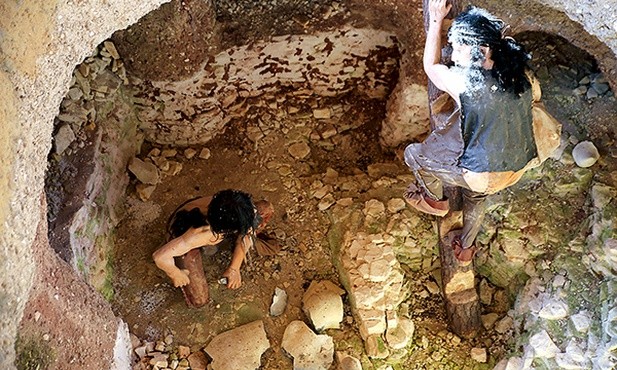 Tak wyglądała kopalnia jamowa sprzed tysięcy lat. 