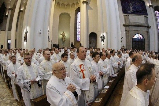Msza Krzyżma świętego w katedrze