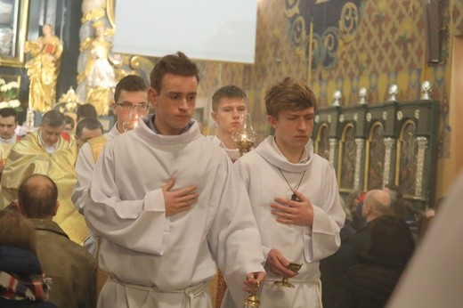 Liturgia Wielkiego Czwartku w konkatedrze w Żywcu - 2018
