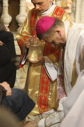 Liturgia Wielkiego Czwartku w konkatedrze w Żywcu - 2018