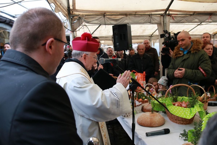 Święcenie pokarmów wielkanocnych w Krakowie 2018